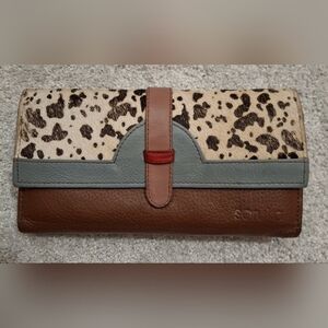 Soruka Vintage Cowhide Fur & Leather Wallet